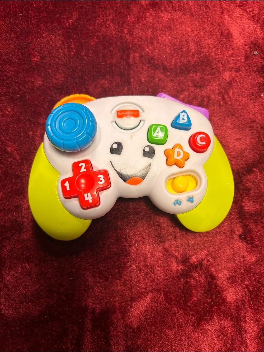 Fisher-Price Bright Interactive Kids Game Controller Toy - White & Green